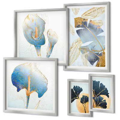 Galeria de parede Motivos vegetais modernos
