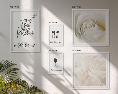 Parede galeria de quadros Decoração de cozinha com plantas estilosas