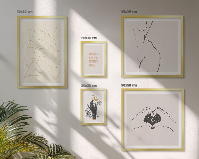 Galeria de parede Motivos espaciais minimalistas