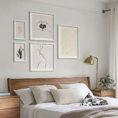 Galeria de parede Motivos espaciais minimalistas