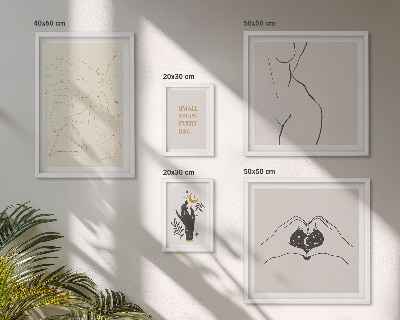 Galeria de parede Motivos espaciais minimalistas