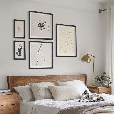 Galeria de parede Motivos espaciais minimalistas