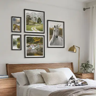 Galeria de parede paisagens com cavalos