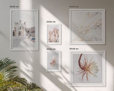 Conjunto de 5 quadros com moldura Vistas elegantes, arquitetura e natureza