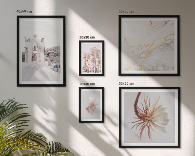 Conjunto de 5 quadros com moldura Vistas elegantes, arquitetura e natureza