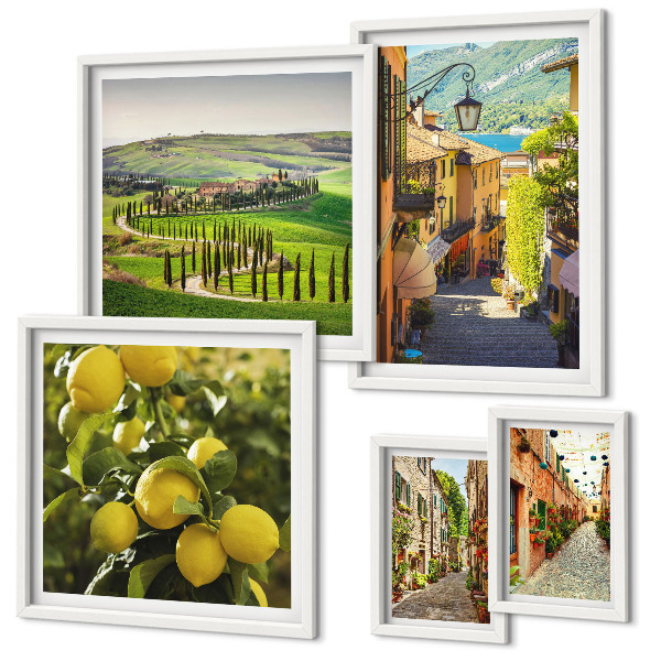 Galeria de parede Ruas encantadoras da paisagem italiana