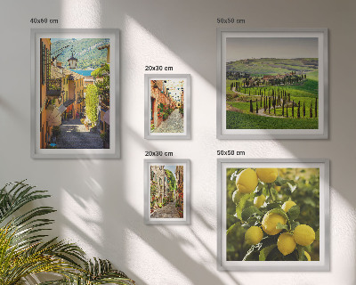 Galeria de parede Ruas encantadoras da paisagem italiana