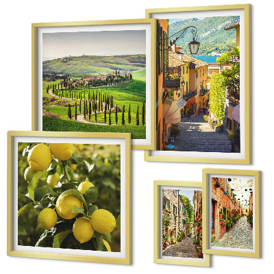 Galeria de parede Ruas encantadoras da paisagem italiana