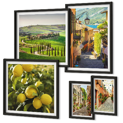 Galeria de parede Ruas encantadoras da paisagem italiana