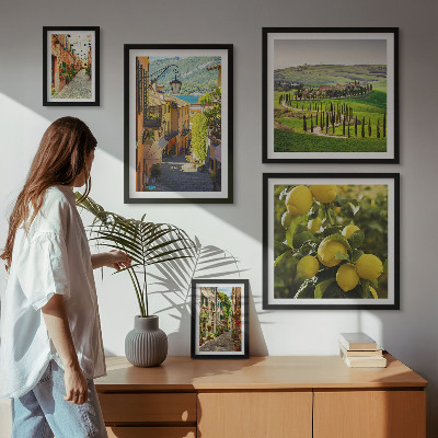 Galeria de parede Ruas encantadoras da paisagem italiana