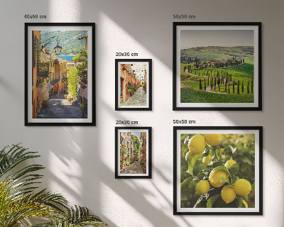 Galeria de parede Ruas encantadoras da paisagem italiana