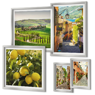 Galeria de parede Ruas encantadoras da paisagem italiana