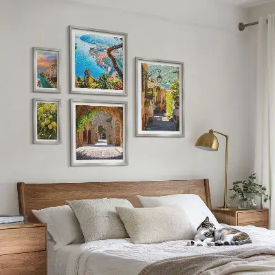 Galeria de quadros para parede com vistas encantadoras para o mar