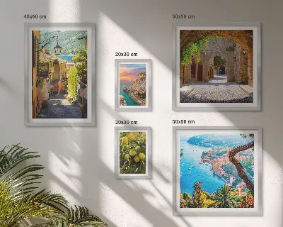 Galeria de quadros para parede com vistas encantadoras para o mar