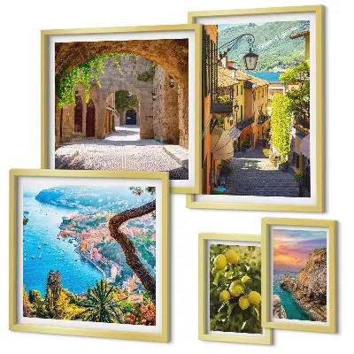 Galeria de quadros para parede com vistas encantadoras para o mar