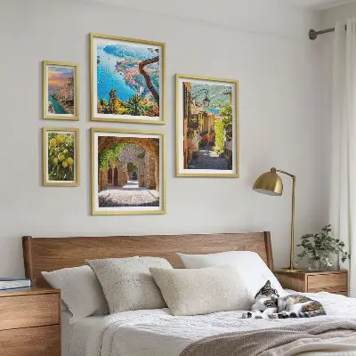 Galeria de quadros para parede com vistas encantadoras para o mar
