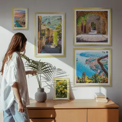 Galeria de quadros para parede com vistas encantadoras para o mar
