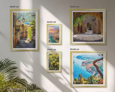 Galeria de quadros para parede com vistas encantadoras para o mar