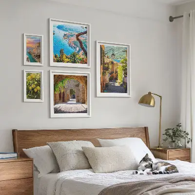 Galeria de quadros para parede com vistas encantadoras para o mar