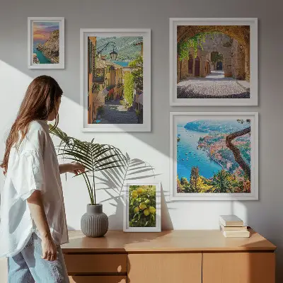 Galeria de quadros para parede com vistas encantadoras para o mar