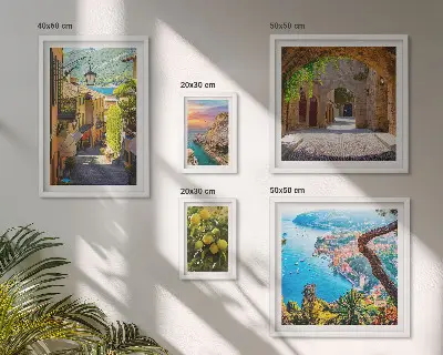 Galeria de quadros para parede com vistas encantadoras para o mar