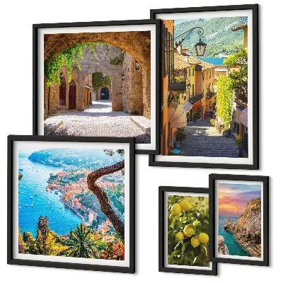 Galeria de quadros para parede com vistas encantadoras para o mar