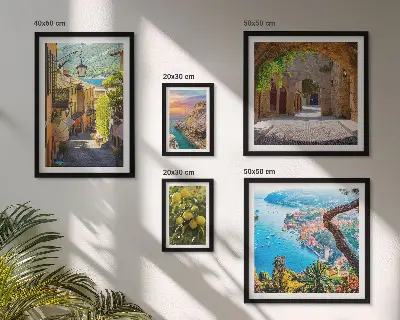 Galeria de quadros para parede com vistas encantadoras para o mar