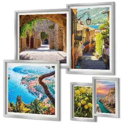 Galeria de quadros para parede com vistas encantadoras para o mar