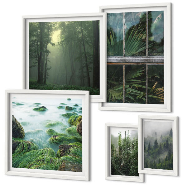 Parede galeria de quadros Paisagens verdes, florestas, vegetação