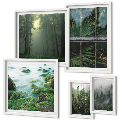 Parede galeria de quadros Paisagens verdes, florestas, vegetação