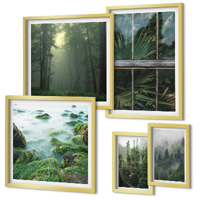 Parede galeria de quadros Paisagens verdes, florestas, vegetação