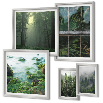 Parede galeria de quadros Paisagens verdes, florestas, vegetação
