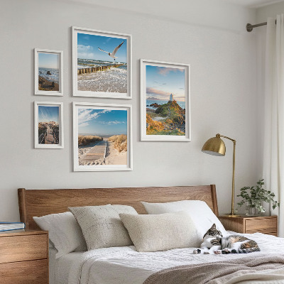 Parede galeria de quadros Faróis e praias à beira-mar