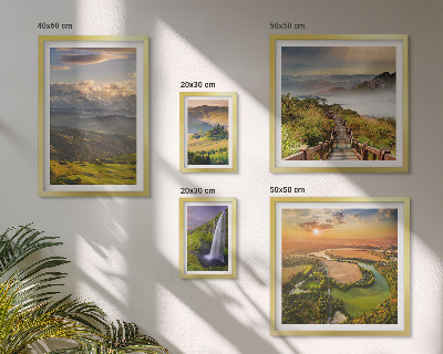 Galeria de parede paisagens montanhosas cachoeiras