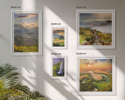 Galeria de parede paisagens montanhosas cachoeiras
