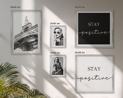 Conjunto de 5 quadros decorativos Gráficos estilosos da moda parisiense