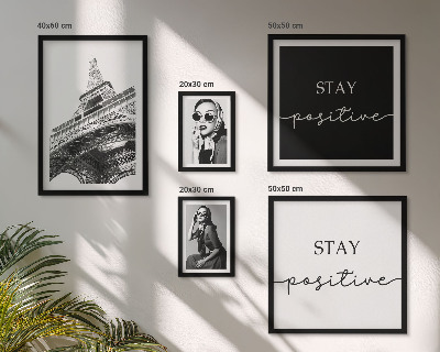 Conjunto de 5 quadros decorativos Gráficos estilosos da moda parisiense