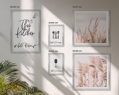 Parede galeria de quadros Cozinha boho, adoro cozinhar