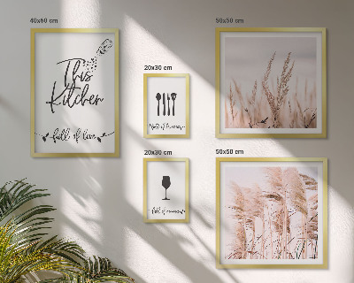 Parede galeria de quadros Cozinha boho, adoro cozinhar