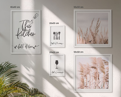 Parede galeria de quadros Cozinha boho, adoro cozinhar