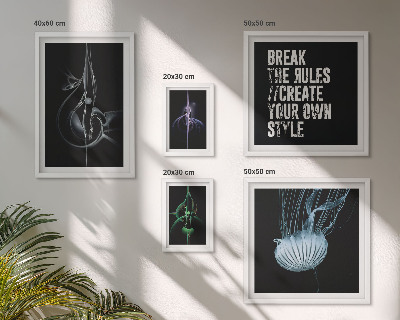 Conjunto de 5 quadros decorativos Motivos criativos abstratos