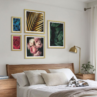 Galeria de parede motivos florais de plantas