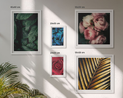 Galeria de parede motivos florais de plantas