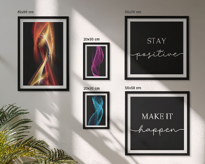 Parede galeria de quadros Citações, padrões de luz, inspirações