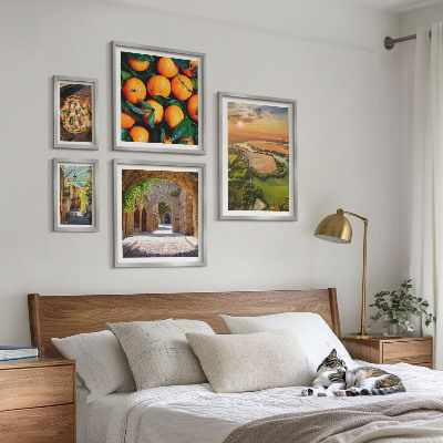 Galeria de parede Paisagens naturais com toques italianos