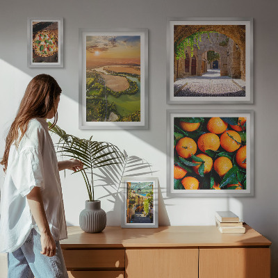 Galeria de parede Paisagens naturais com toques italianos