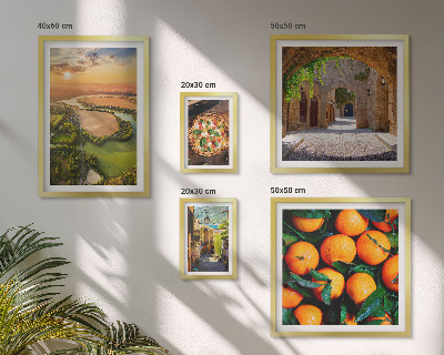 Galeria de parede Paisagens naturais com toques italianos