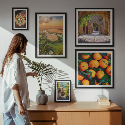 Galeria de parede Paisagens naturais com toques italianos