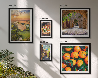 Galeria de parede Paisagens naturais com toques italianos