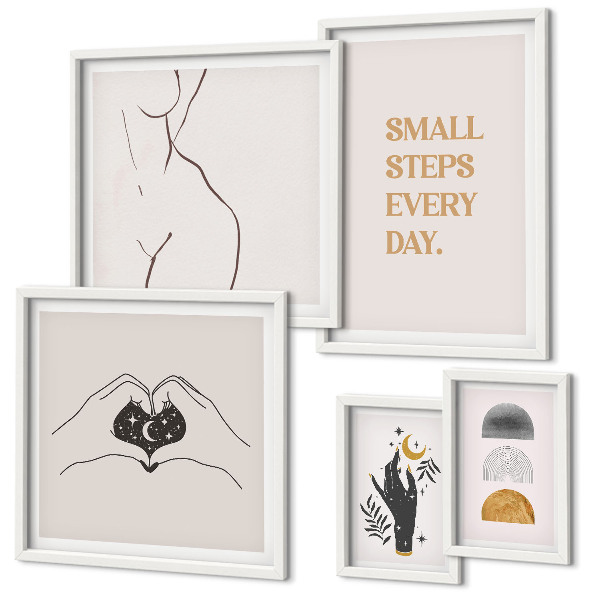 Galeria de parede Motivação, pensamento positivo, minimalismo